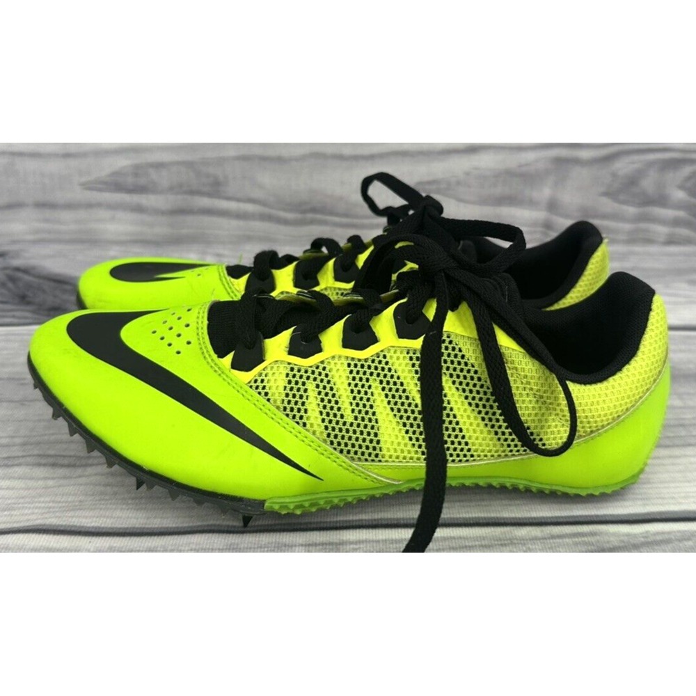 NIKE RIVAL S TRACK SPRINT SPIKES Women's Size 8 ELECTRIC GREEN / BLACK